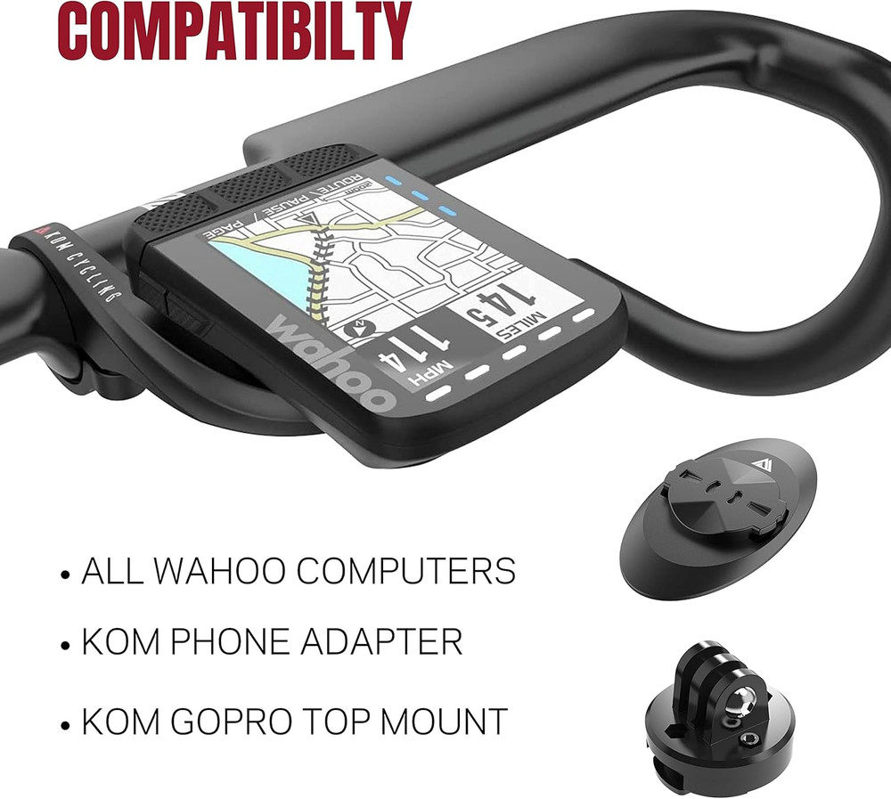 Wahoo Elemnt Mount Compatible with Multiple Wahoo Computers Including the Wahoo