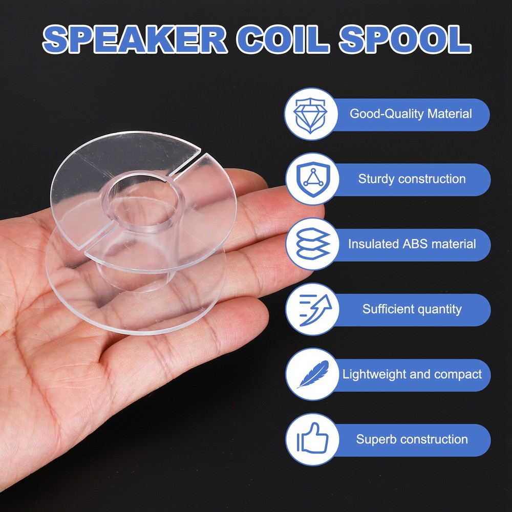 10pcs Speaker Crossover Bobbin Spools Coil, 53x29mm ABS Empty Spools
