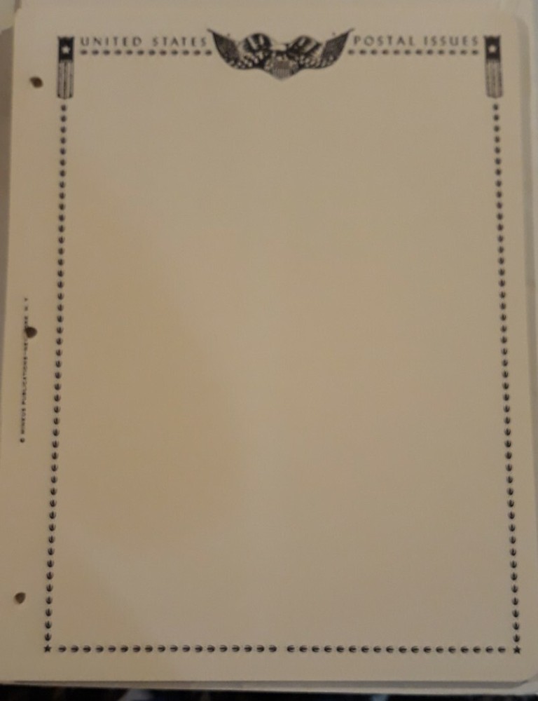 Minkus US Regular Issues, 20 Blank Pages for 3-ring Binders, AS SHOWN