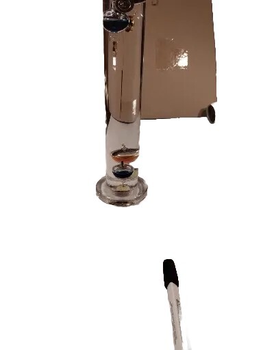 Galileo liquid Thermometer Hand Blown 14 "