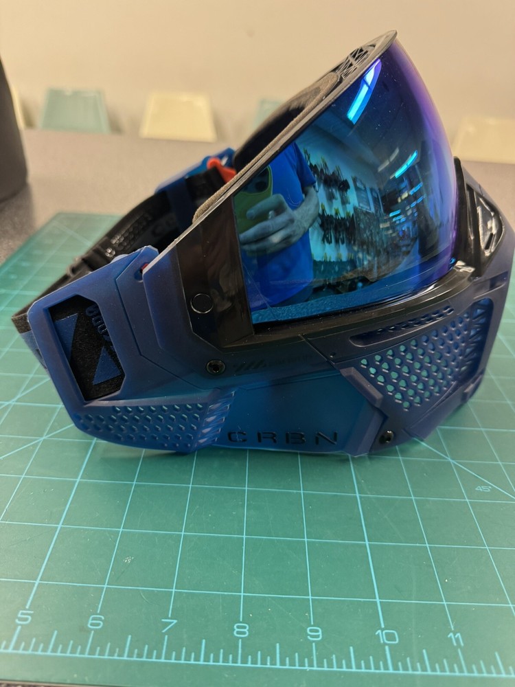 CRBN ZERO paintball goggle system. PRO Navy. MORE Coverage. MINT!