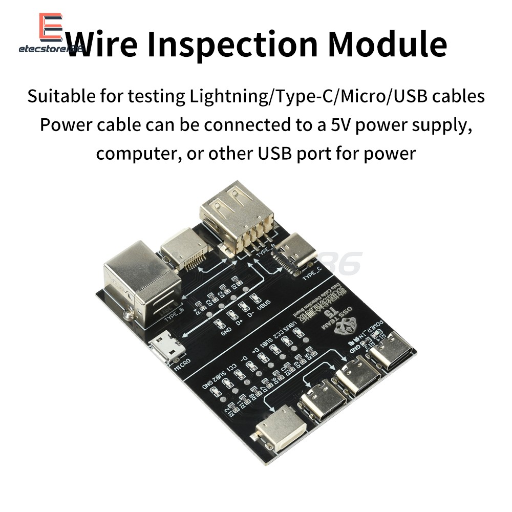 T5 Multifunctional Interface Cable Detection Module Data Cable Abnormal Testing