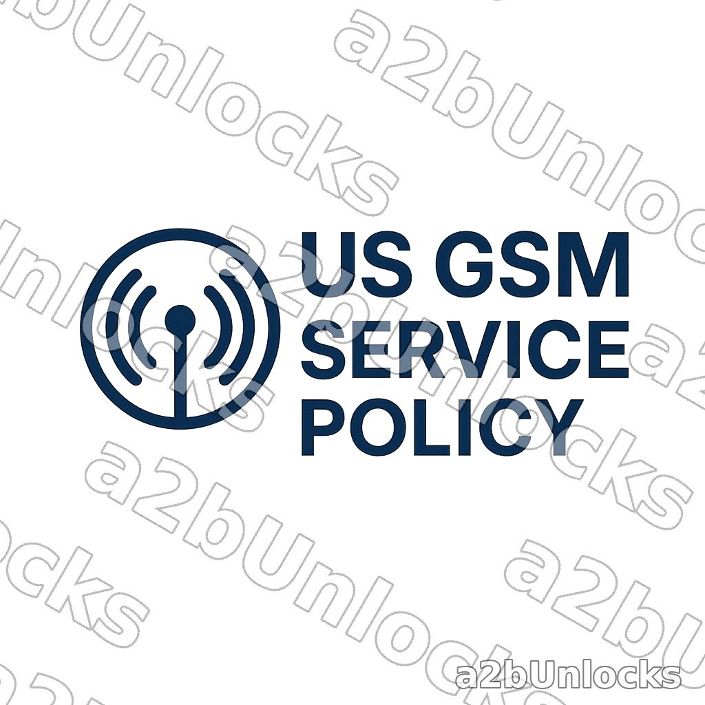 US GSM Service Policy All iPhones unlock service  Clean IMEI