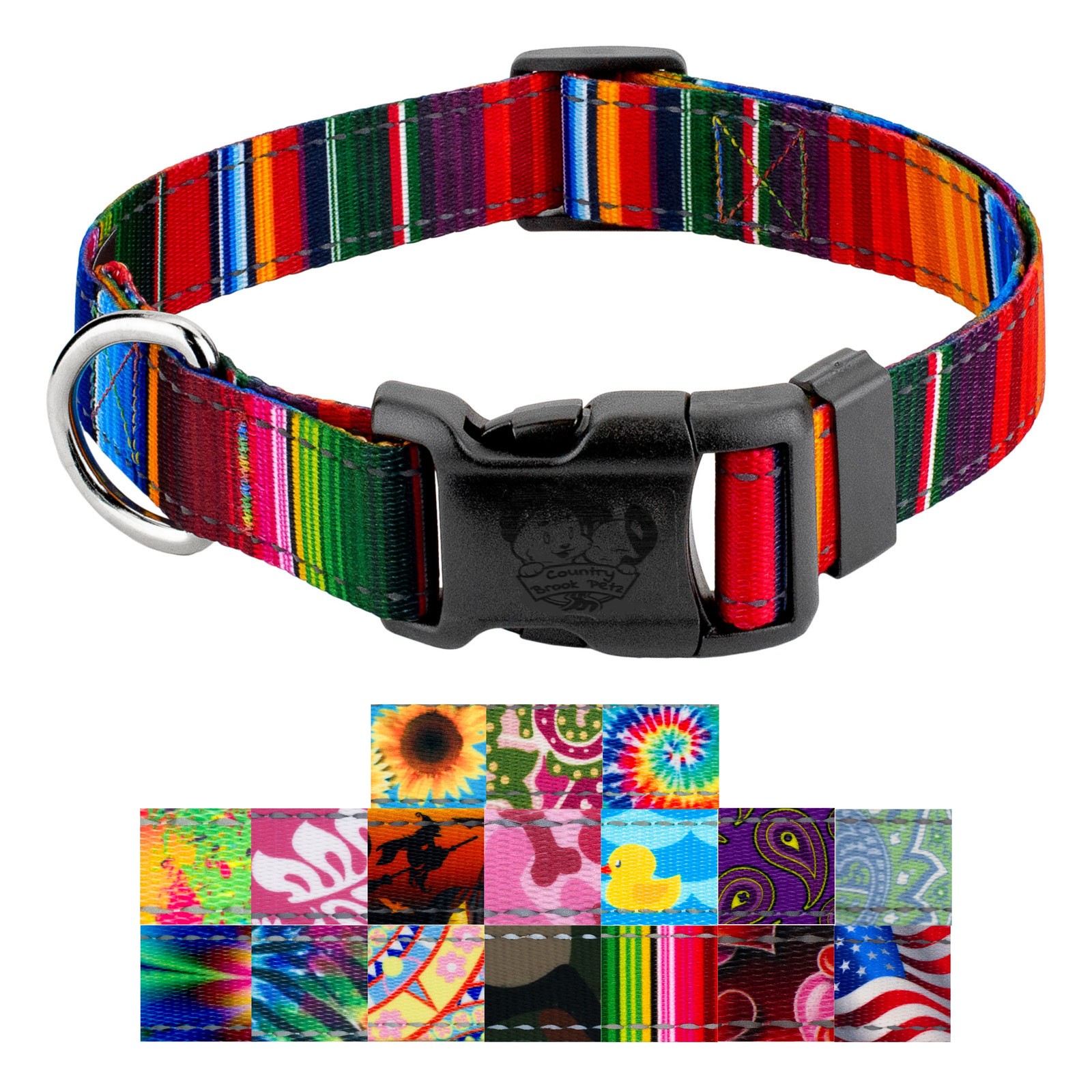 Country Brook Petz® Deluxe Reflective Dog Collar