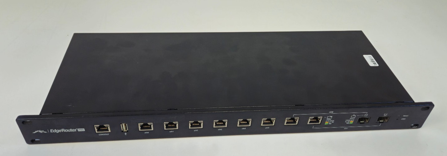 Ubiquiti EdgeRouter Pro 8-Port Gigabit Router ERPro-8 Rackmount w/ Dual PSU