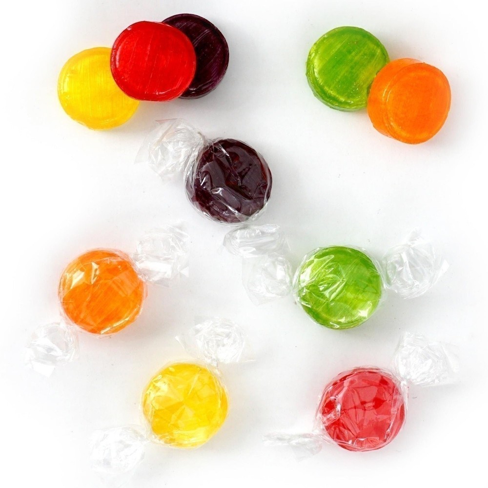Assorted Fruit Hard Candy, 1 Pound Bulk Candy (Approx. 75 pcs.)