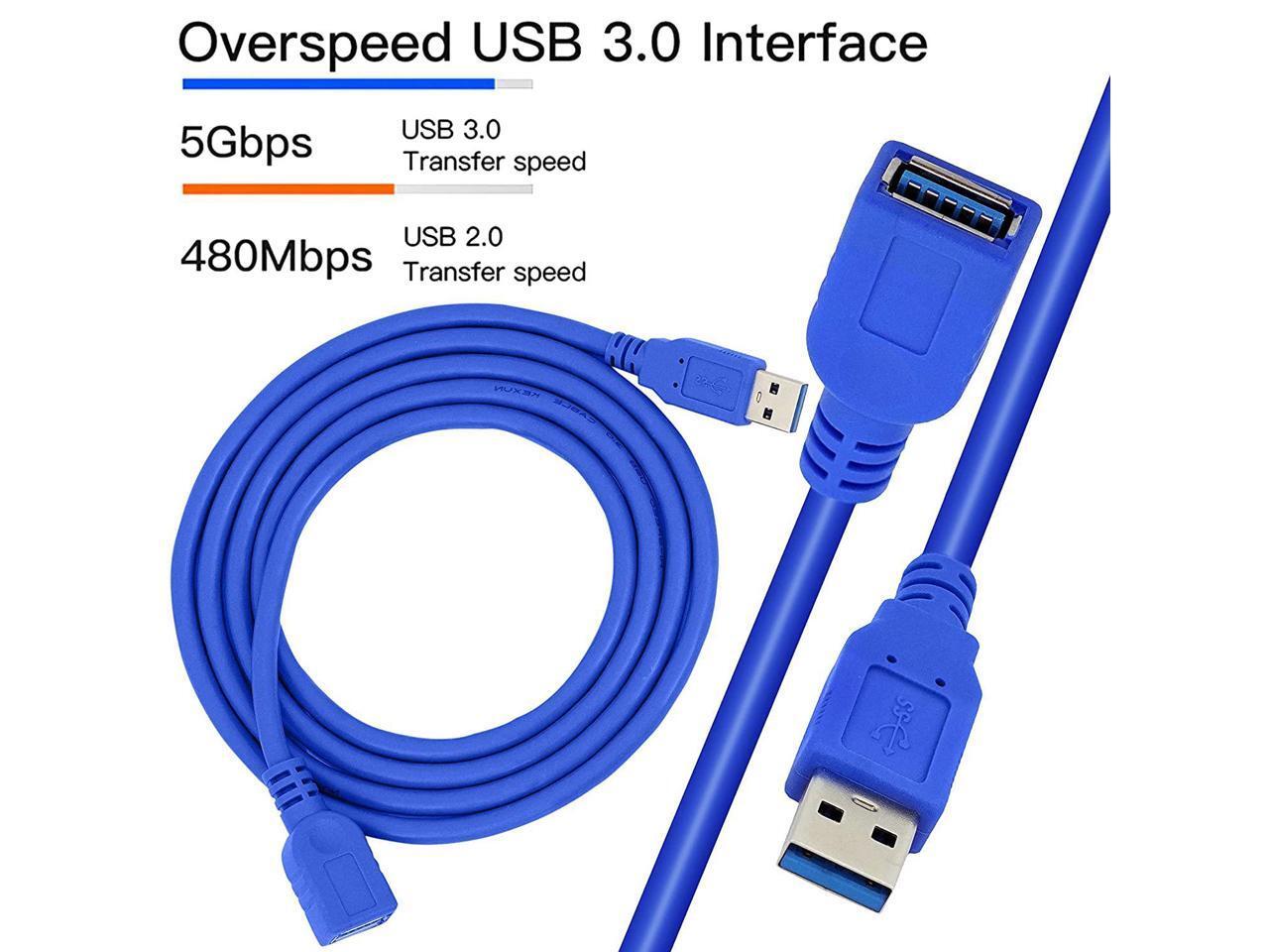 USB 3.0 Extension Cable High Speed Extender Cord Adapter Type A Male to Female