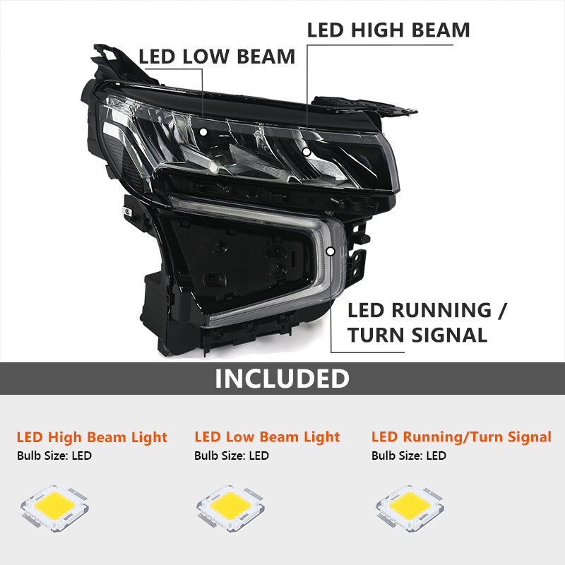 For 2021-2023 Chevy Tahoe Suburban Full LED Headlight Headlamp Passenger Right