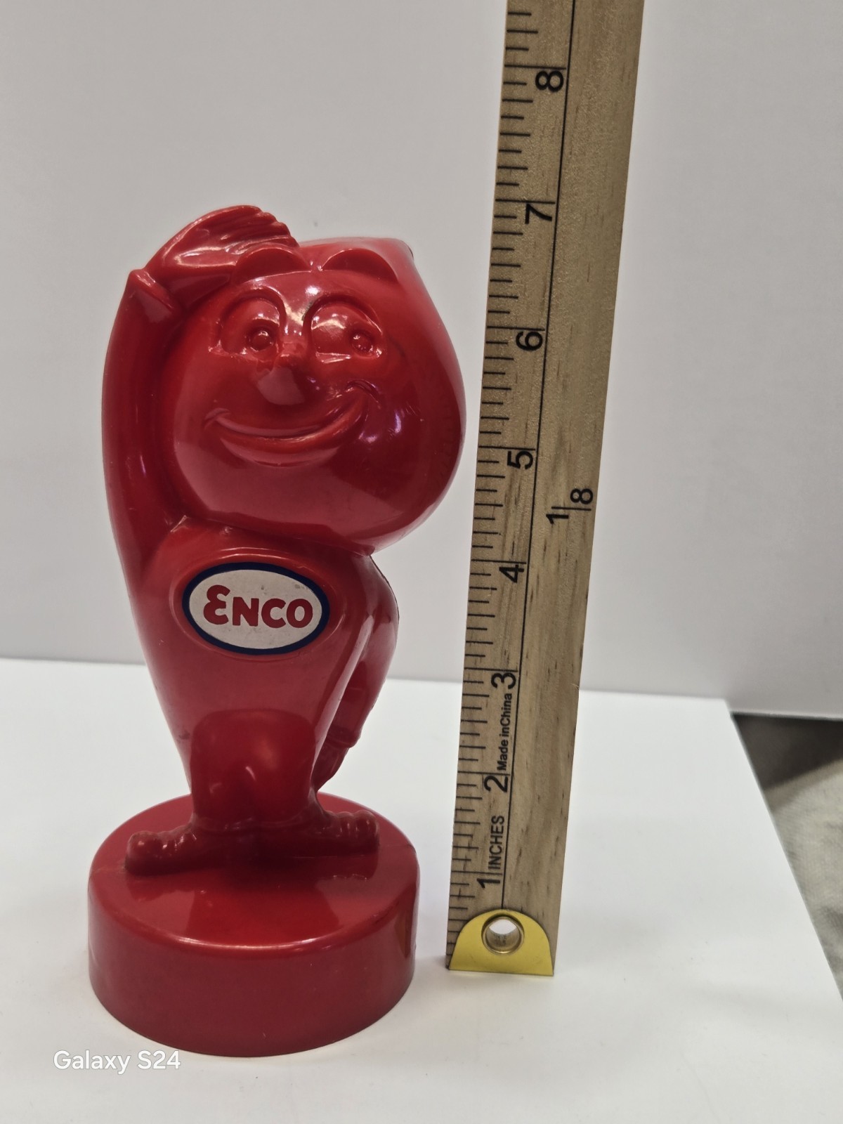 Vintage Esso/Enco Oil Gas Mr Drip Plastic Coin Bank Very Gd Condition Org Owner