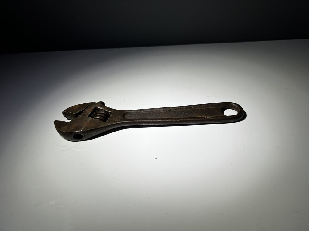 Vintage Adjustable Spanner 6” stamped “Foreign”