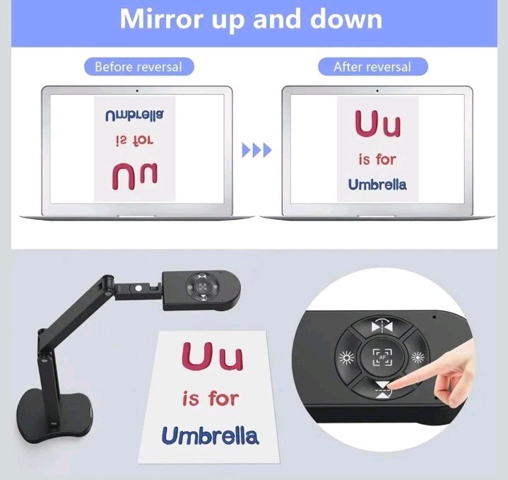 THUSTAR 8MP Document Camera & Webcam 4K with Dual Microphones, USB Visualise/g