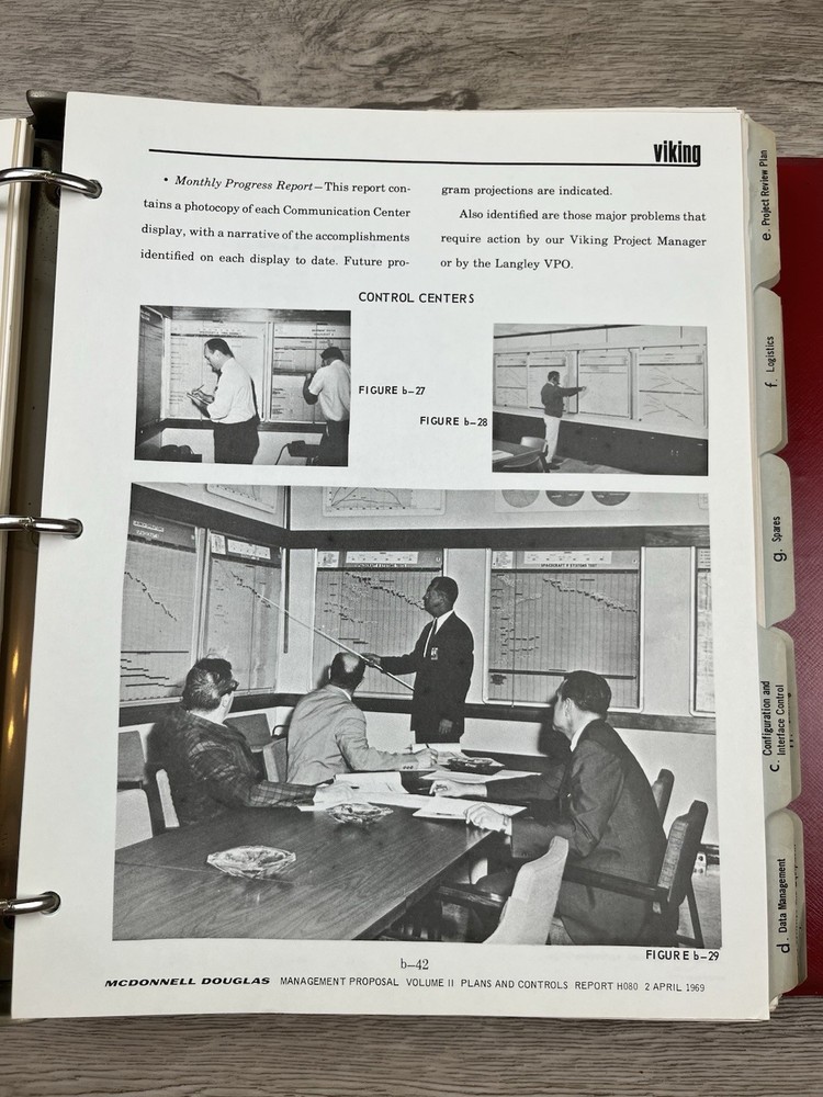 RARE Viking Space Program Proposal McDonnell Douglas Plans & Control Vol 1 & 2