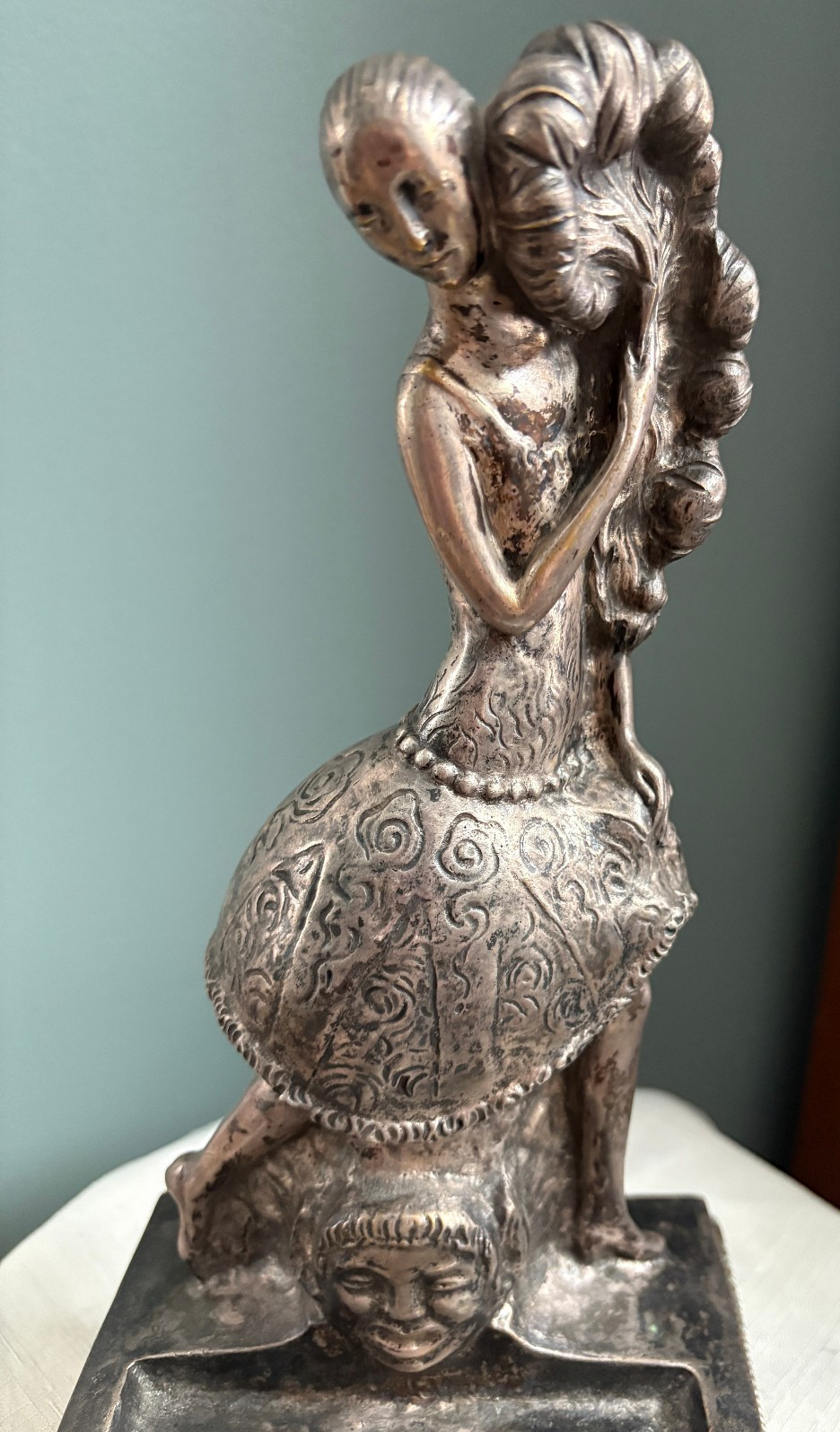 Antique Bronze Dancer Sculpture F. Barbedienne Foundry Fondeur - Henri Le Roux