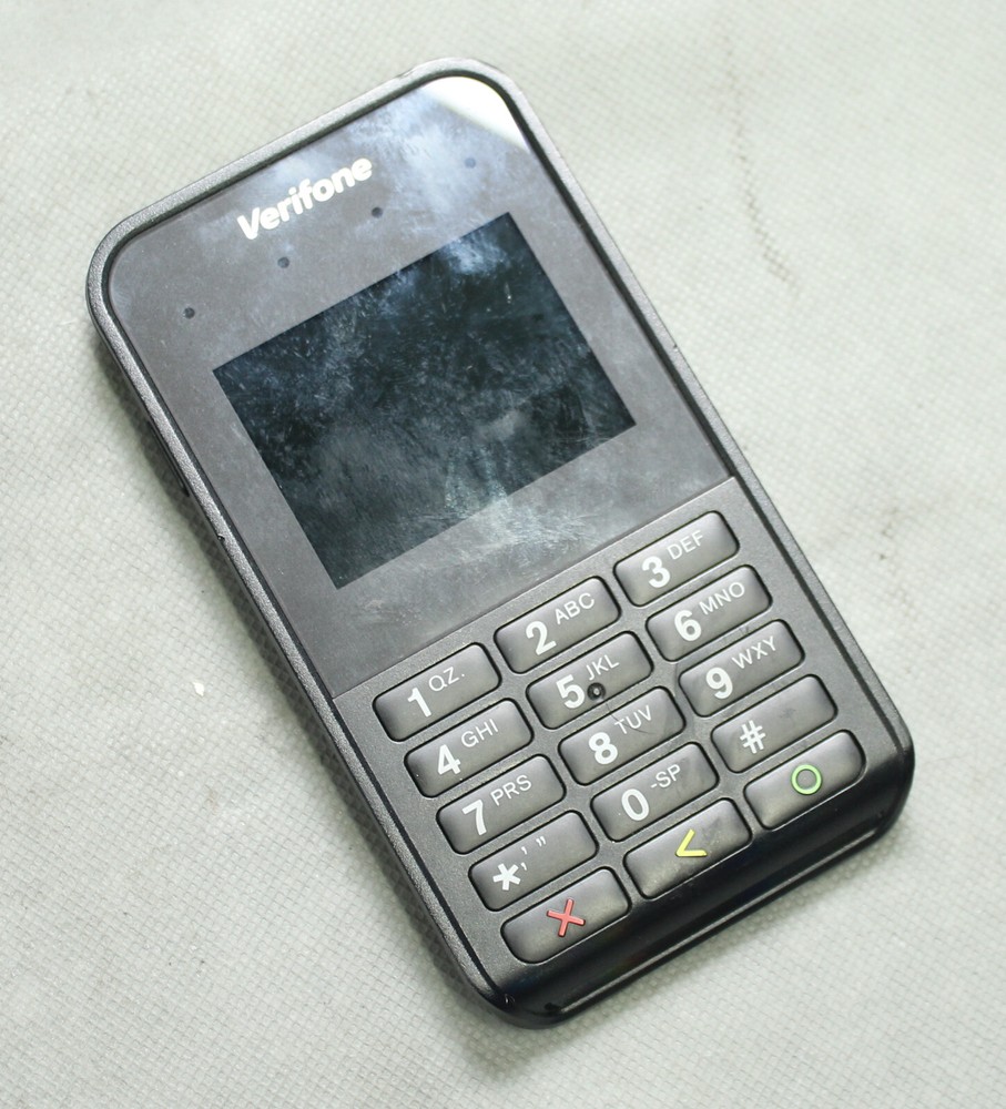 Verifone E355 Black Compact Mobile Bluetooth Smart and NFC Reader Payment Device