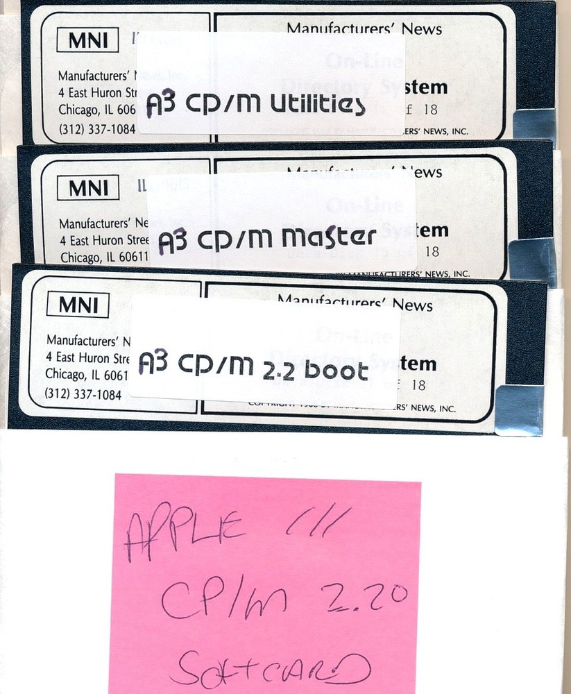 Apple III - CP/M Disk Set(3)