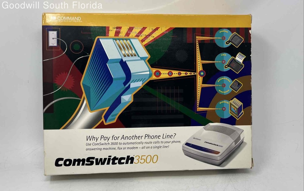 Command Communications Comswitch 3500 Gray Phone Line System Not Tested With Box