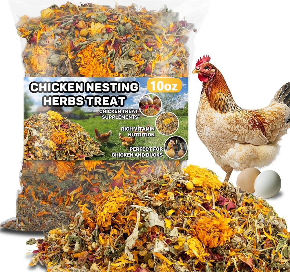 10oz Dried Chicken Nesting Herbs Layer Feed