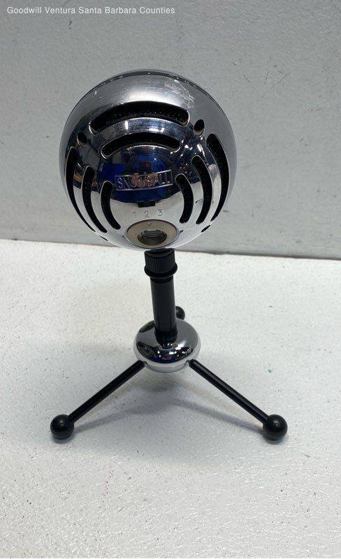 Blue Snowball Microphone Silver Color