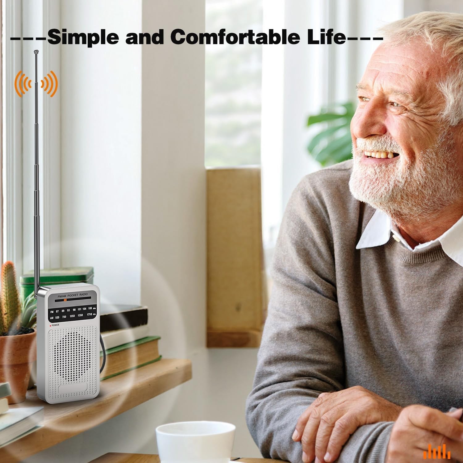 Portable Radio AM FM with Long Range Reception, Goodes Transistor Radio with Lou