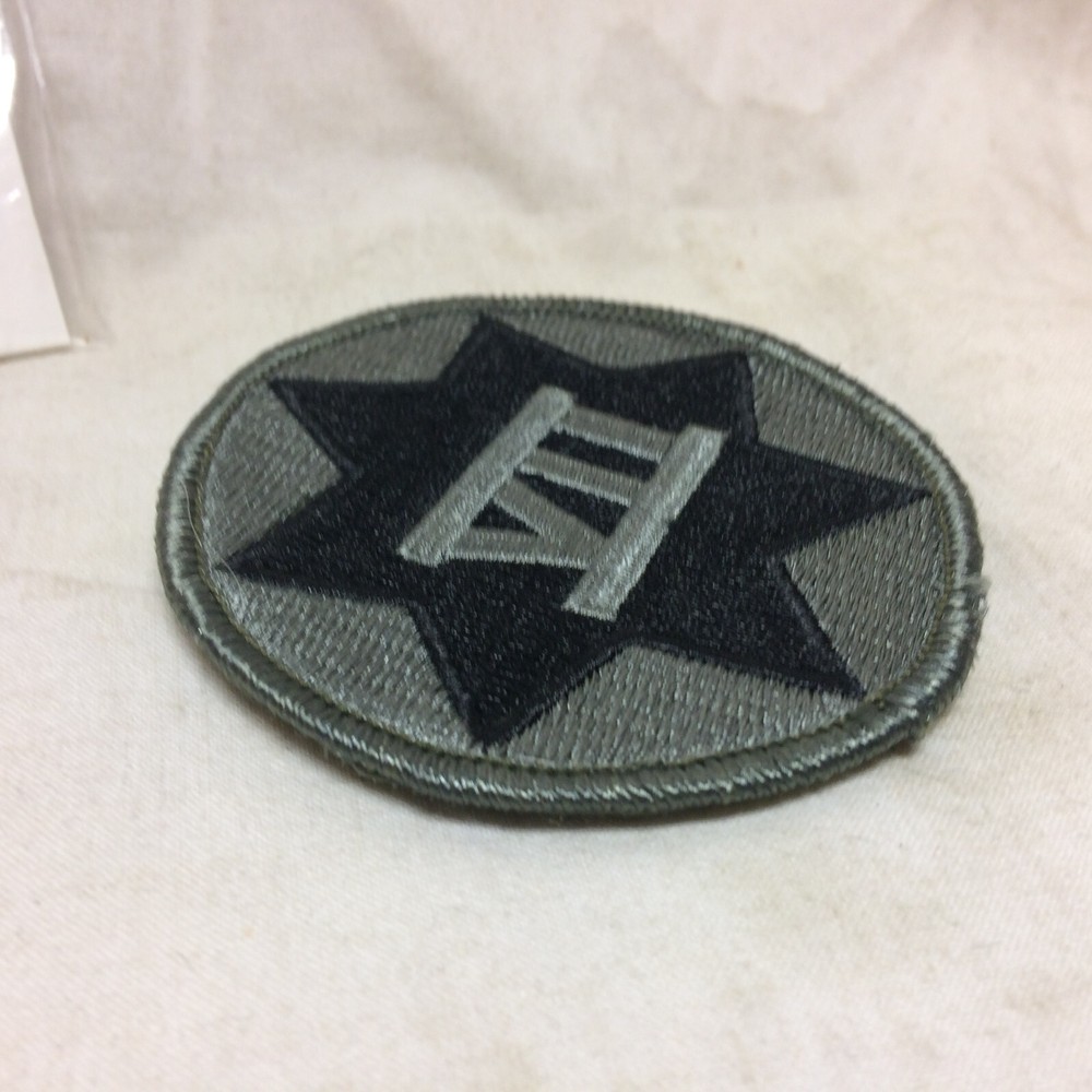 Military Patch Badge Army VII Corps ACU Hook Loop Back Variant 7th 7