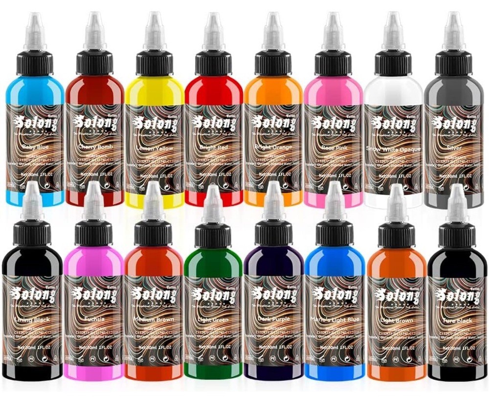 Solong Tattoo ink 16 Piece Set