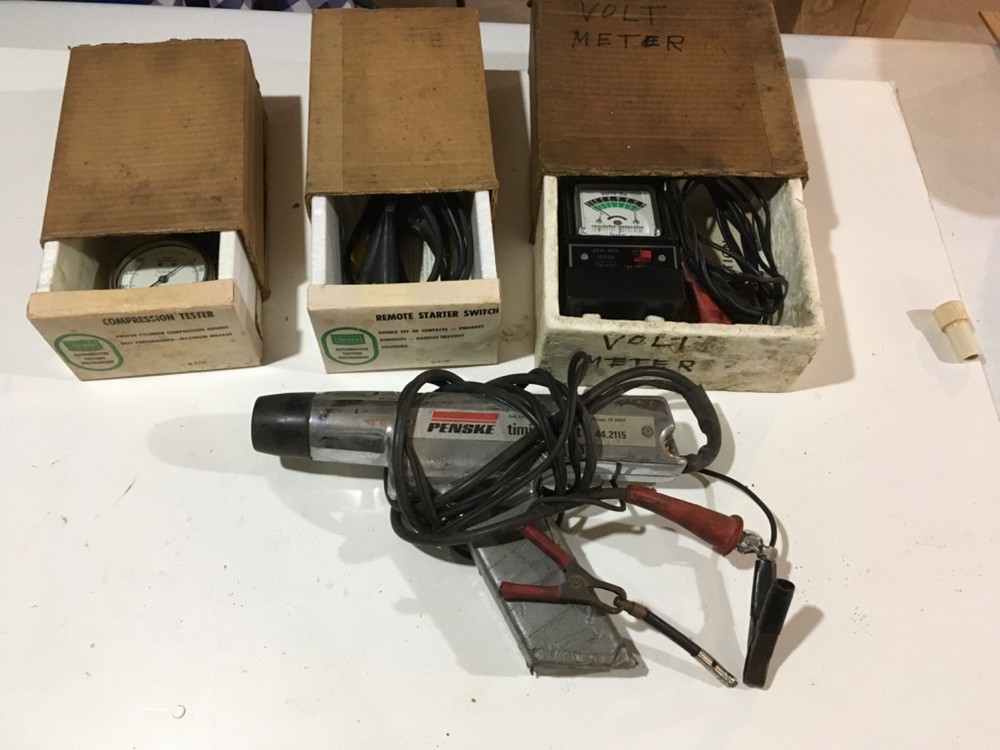 SEARS VINTAGE AUTO TESTING BUNDLE-TIMING LIGHT 4x