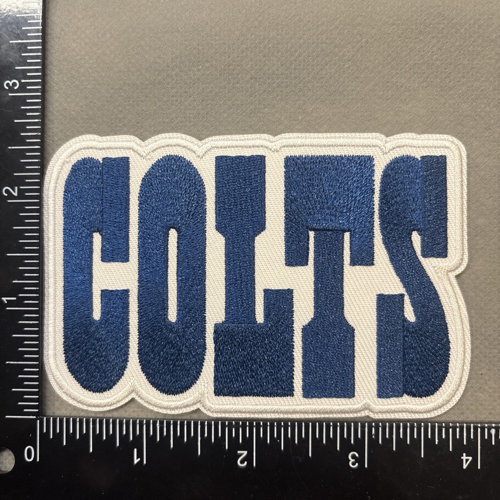 INDIANAPOLIS COLTS IRON ON EMBROIDERED PATCH