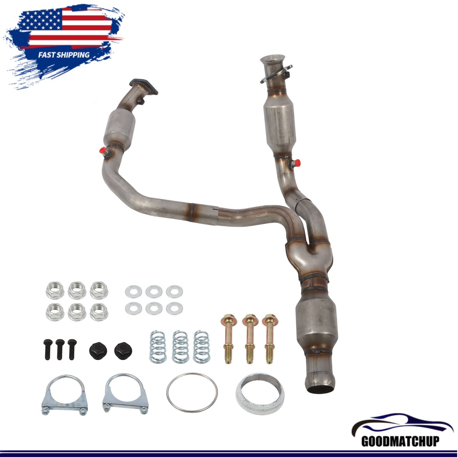 For 2009-2013 Chevy Silverado 1500 4.3/4.8 /5.3/6.0L Y Pipe Catalytic Converter