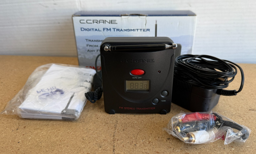 C.Crane FM Transmitter FT-007 FM  Transmitter With Power Supply