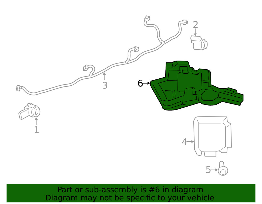 Genuine Ford Blind Spot Detection System Warning Sensor Bracket FT1Z14D189A
