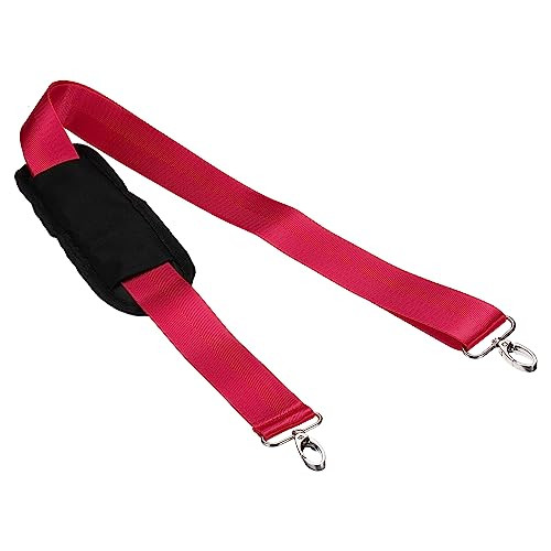 Shoulder Strap, Nylon Adjustable Replacement Strap with Anti-Slip Padded Red