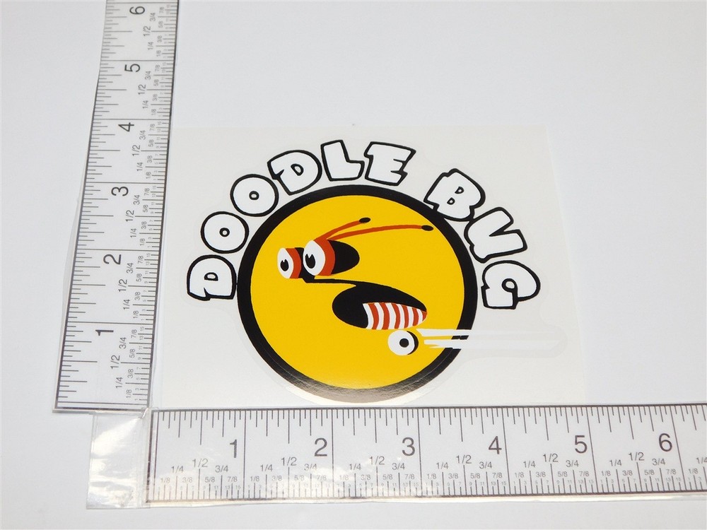 4.5" Doodle Bug Scooter Logo Sticker A-094