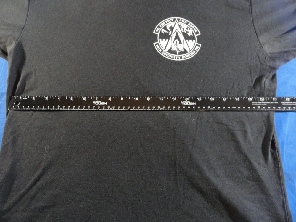 DISCONTINUED 10TH SECURITY FORCES SQUADRON USAF AIR FORCE UNIT SHIRT MEDIUM