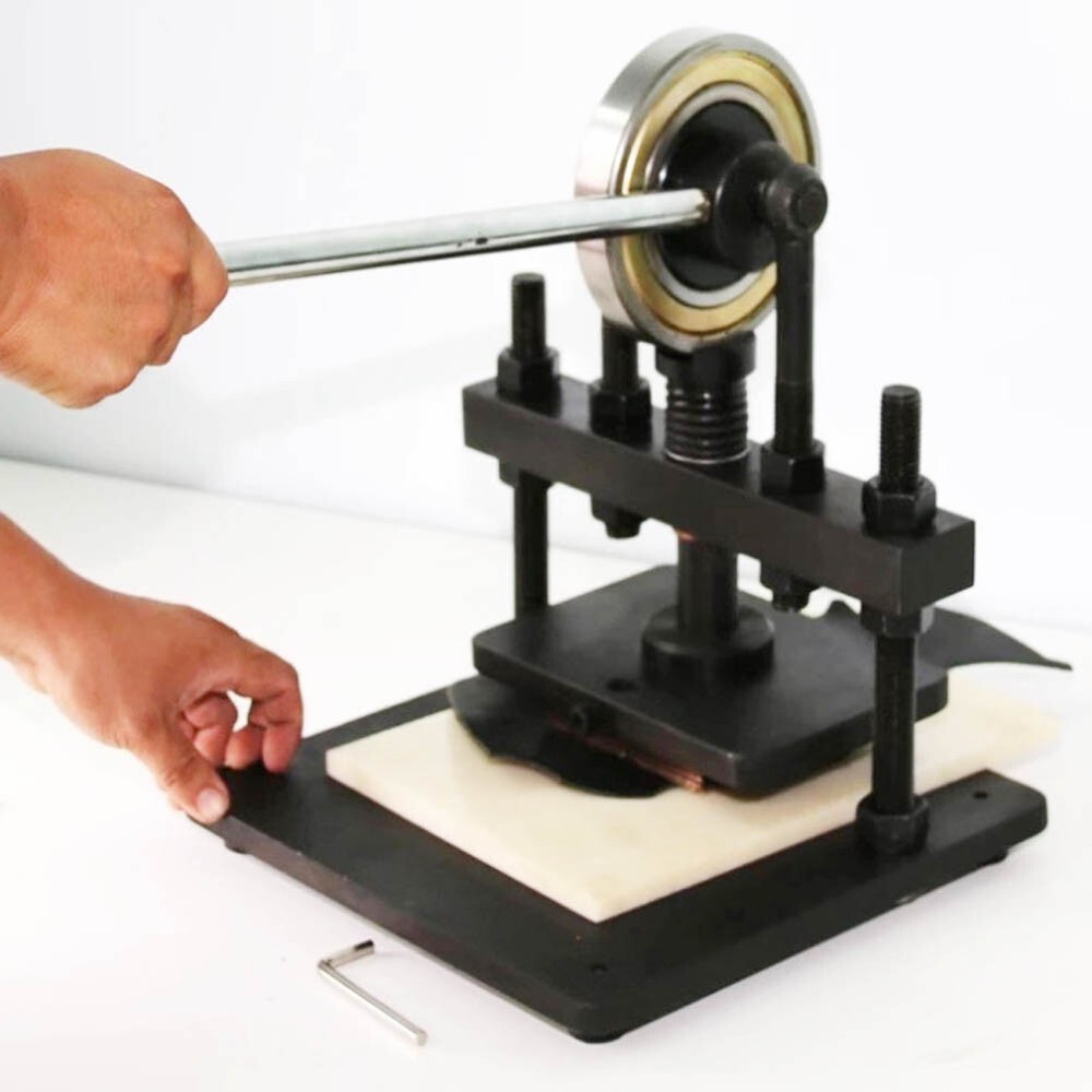 Manual Leather Cutting Machine Leathercraft Cut Embossing Machine