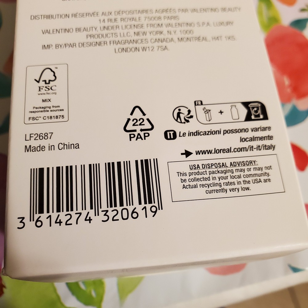 Valentino Pink Water Bottle & Authentic