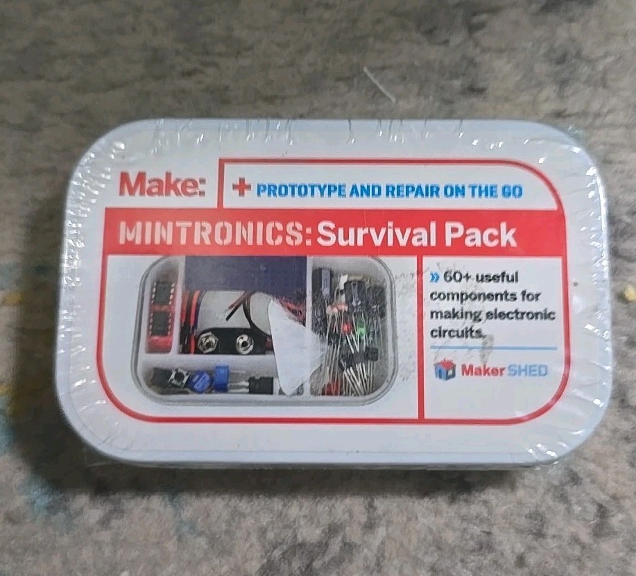 Maker Shed Mintronics Survival Pack 60+ Components For Making Electrical Circuit