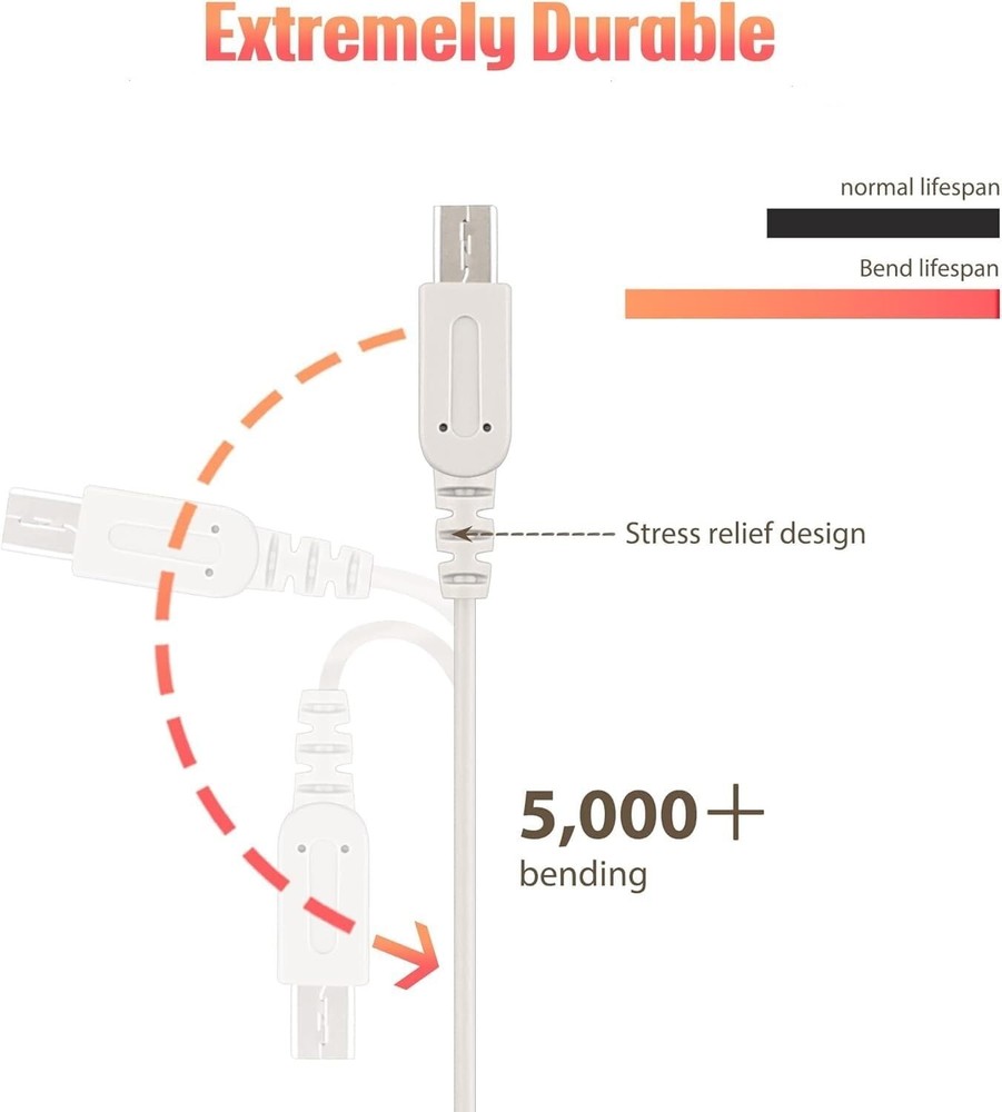 2-Pack 3DS & Dsi Charger Compatible with Nintendo, Foldable Plug