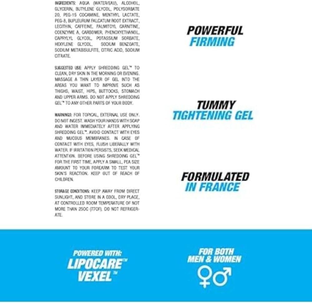 BPI Sports Shredding Gel, Skin Firming, Toning, Muscle Definition, 8 fl. oz