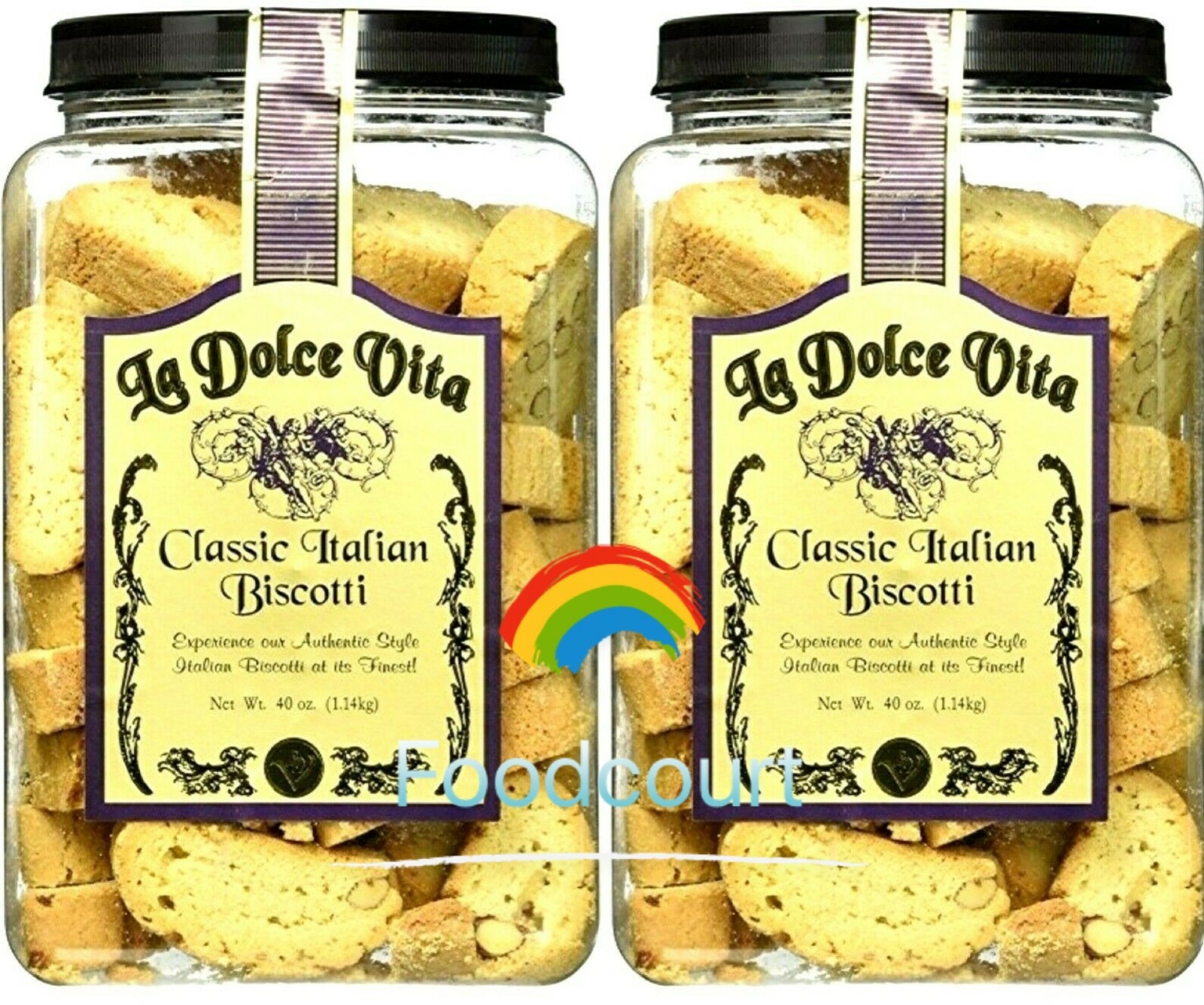 2 Packs La Dolce Vita Classic Italian Biscotti 40 oz Each Pack