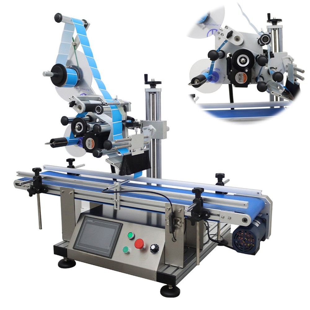 110V Automatic Plane Labeling Machine for Flat Surface Square Labeler 1.57-6.3in