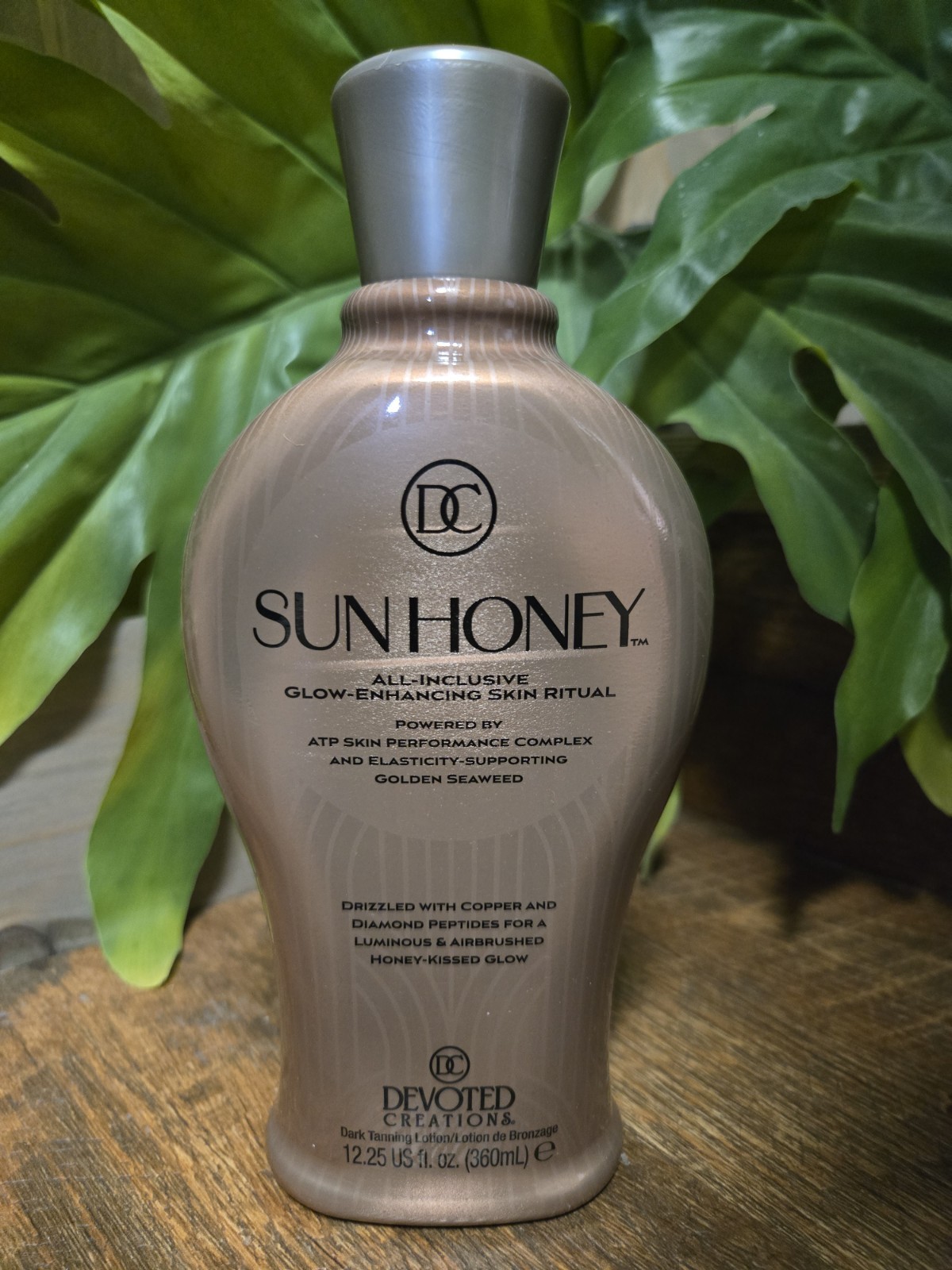Devoted Creations Sun Honey Glow Enhancing Optimizer Tanning Lotion 12.25 Oz