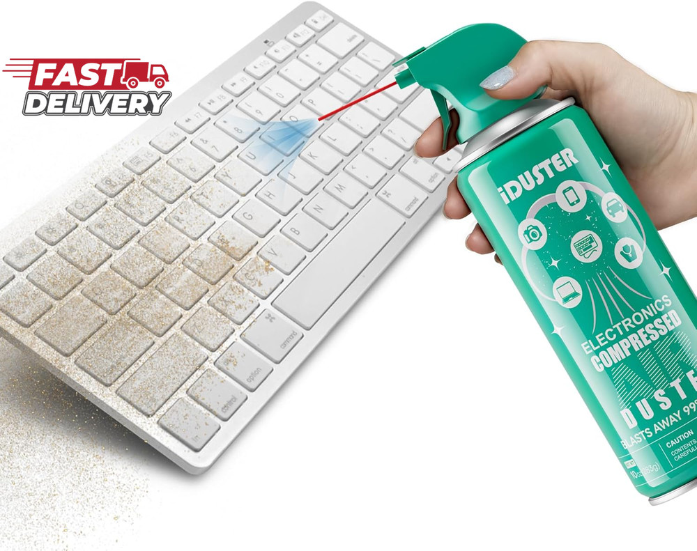 Keyboard Cleaner Air Spray for Computers - 10Oz Air Can Duster for Electronics,