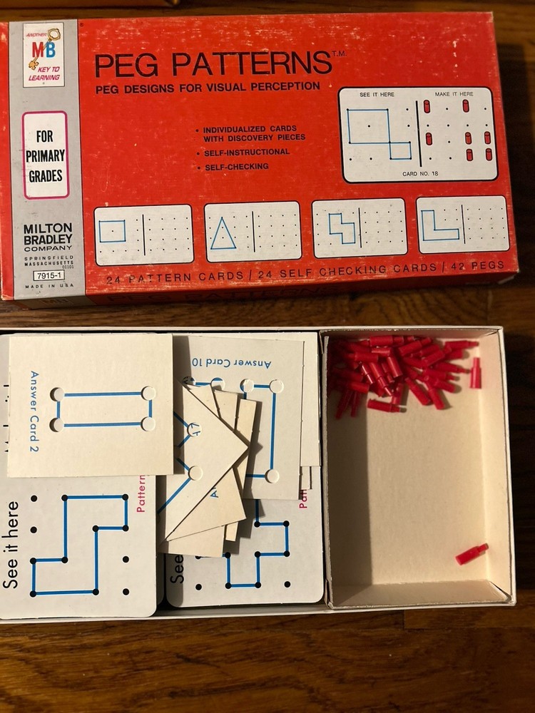 Vintage Milton Bradley Task Cards