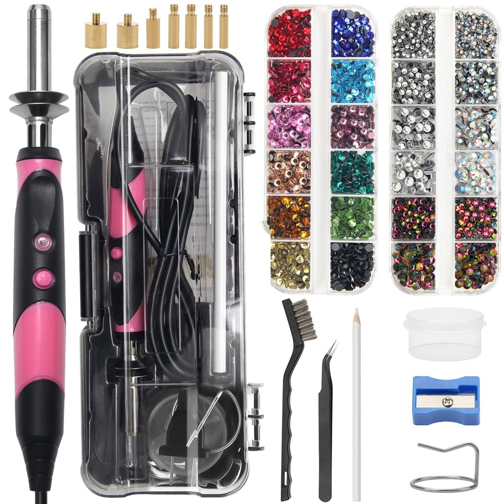 New-Upgrade Hotfix Rhinestone Applicator Tool, Rapid-Heating Hotfix Rhineston...
