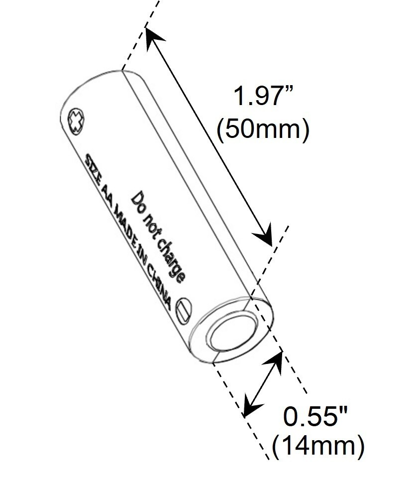 2 x AA Battery Replacement Eliminator Kit for Electronic Devices