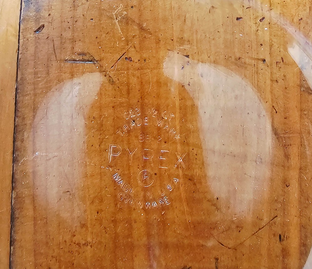 Wm Rogers 4262 Silverplate Serving Dish w Lid + 1-1/2 qt Pyrex Glass Bowl Vintag