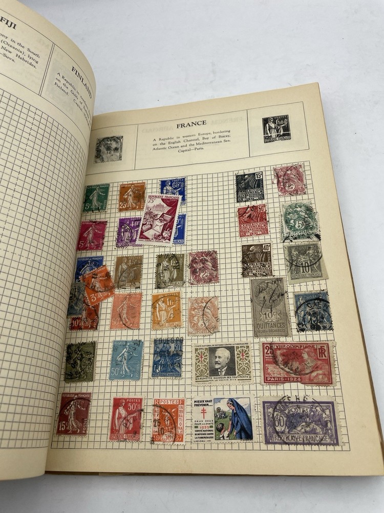 The Imperial Postage Stamp Album, W/Stamp Collection Early 1900s Stamps