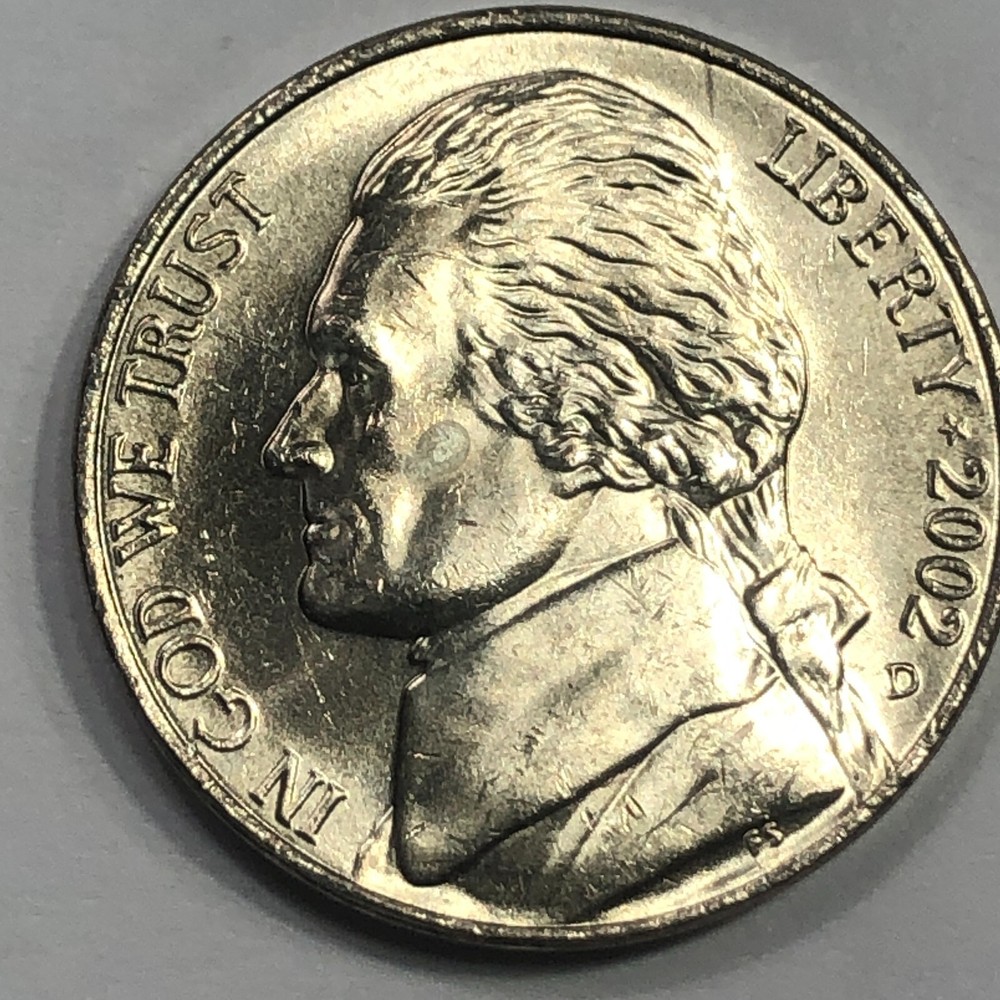 2002-D  Jefferson 5 cent - Uncirculated