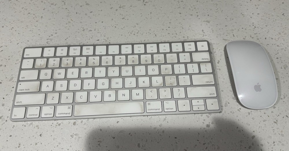 Wireless Apple Mouse 2 & Wireless Keyboard 2 Bundle A1657 A1644 Tested Works