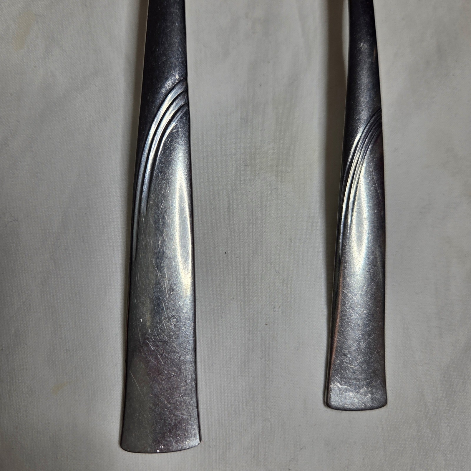 Oneida Oceanic Stainless Silverware 3 Lg 2 Sm Spoons Set Lot 5 Utensils Flatware